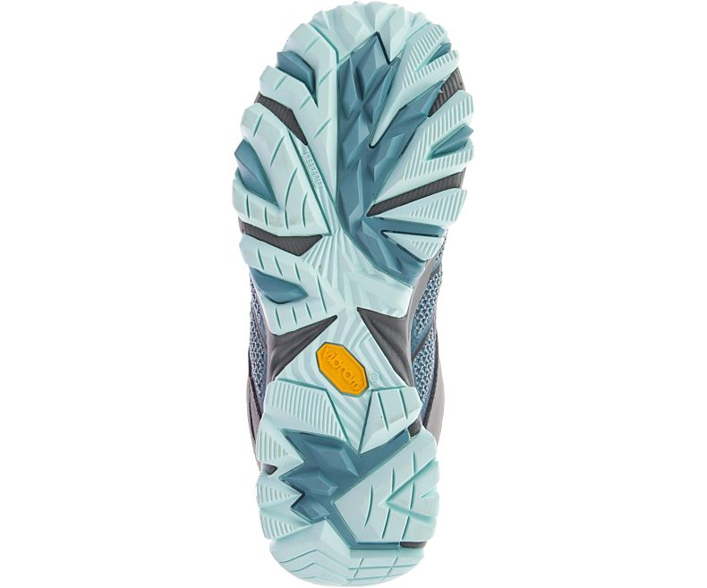 Merrell Moab FST 2 Mid Vanntette Gåsko Dame Blå | 33186W-1WB