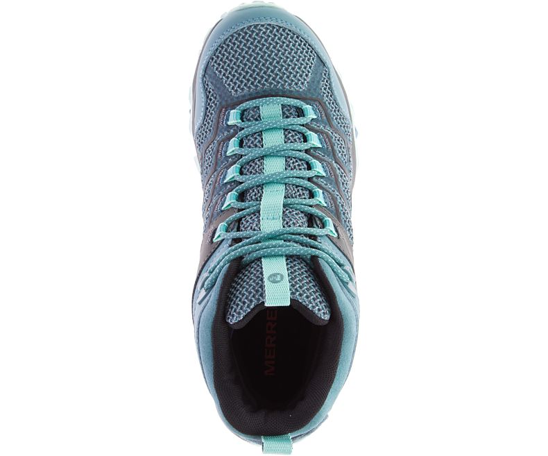 Merrell Moab FST 2 Mid Vanntette Gåsko Dame Blå | 33186W-1WB