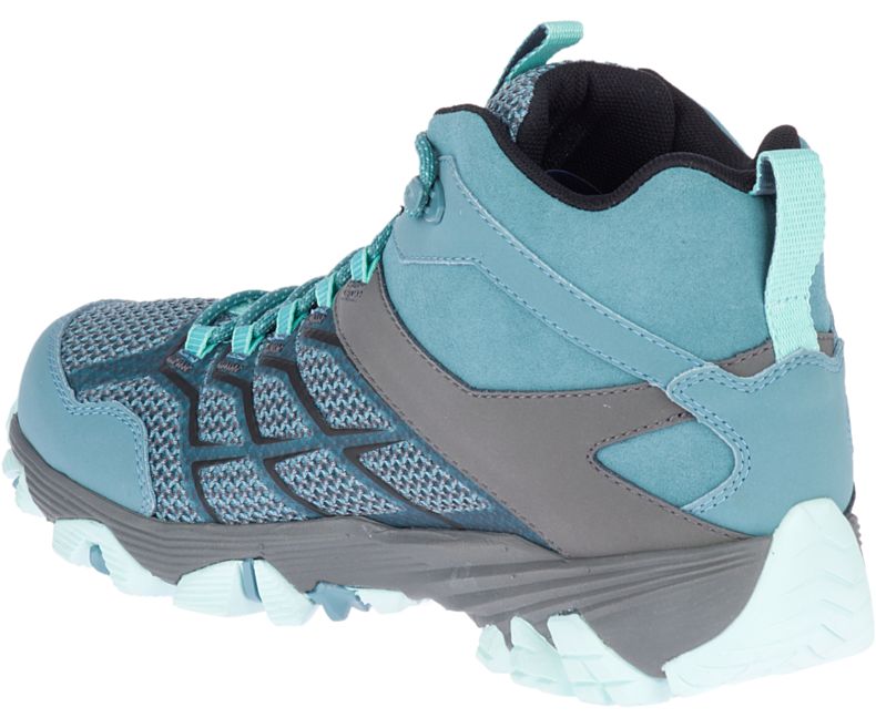 Merrell Moab FST 2 Mid Vanntette Gåsko Dame Blå | 33186W-1WB