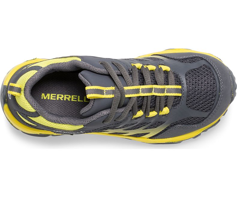 Merrell Moab FST Low Vanntette Joggesko Barn Grå Gul | 38774K-1SA