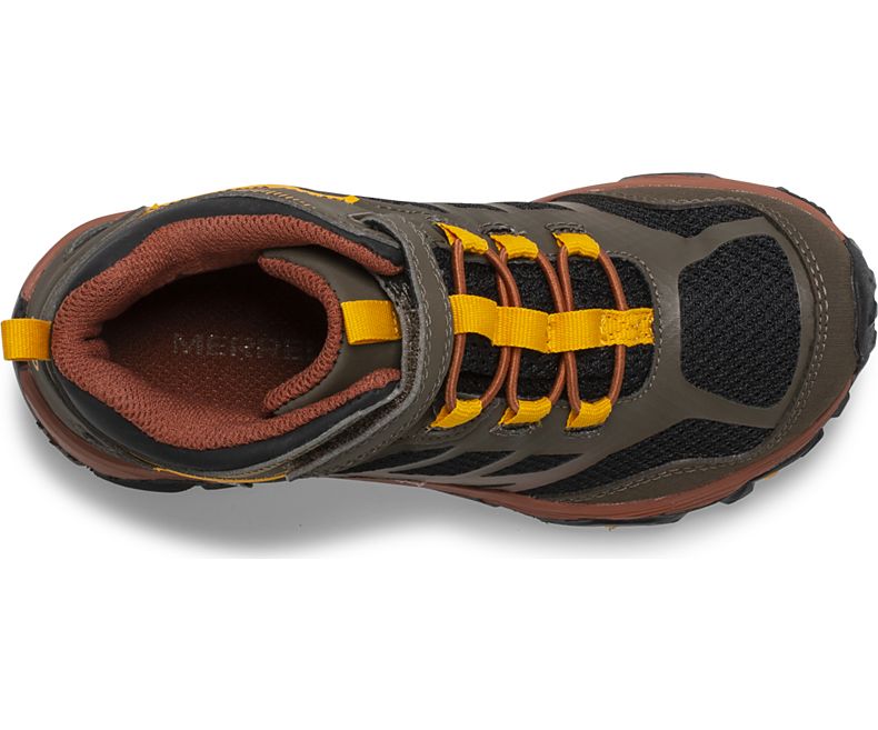 Merrell Moab FST Mid A/C Vanntette Boot Støvler Barn Mørke Olivengrønne | 30140K-1HD