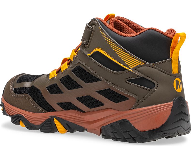 Merrell Moab FST Mid A/C Vanntette Boot Støvler Barn Mørke Olivengrønne | 30140K-1HD