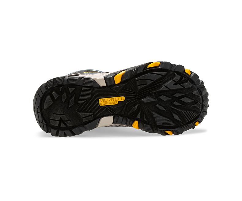 Merrell Moab FST Mid Vanntette Joggesko Barn Marineblå Grå | 41520K-2SN
