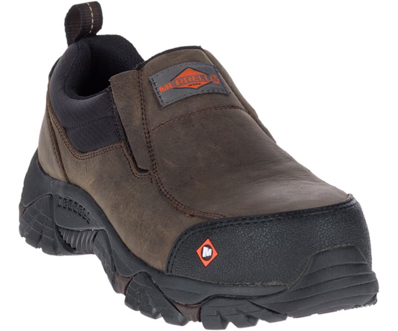 Merrell Moab Rover Moc Comp Tå Arbeids Shoe Tresko Herre Mørke Brune | 31154M-2CD