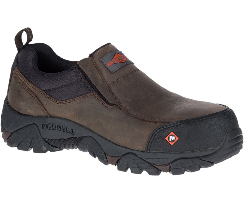 Merrell Moab Rover Moc Comp Tå Arbeids Shoe Tresko Herre Mørke Brune | 31154M-2CD