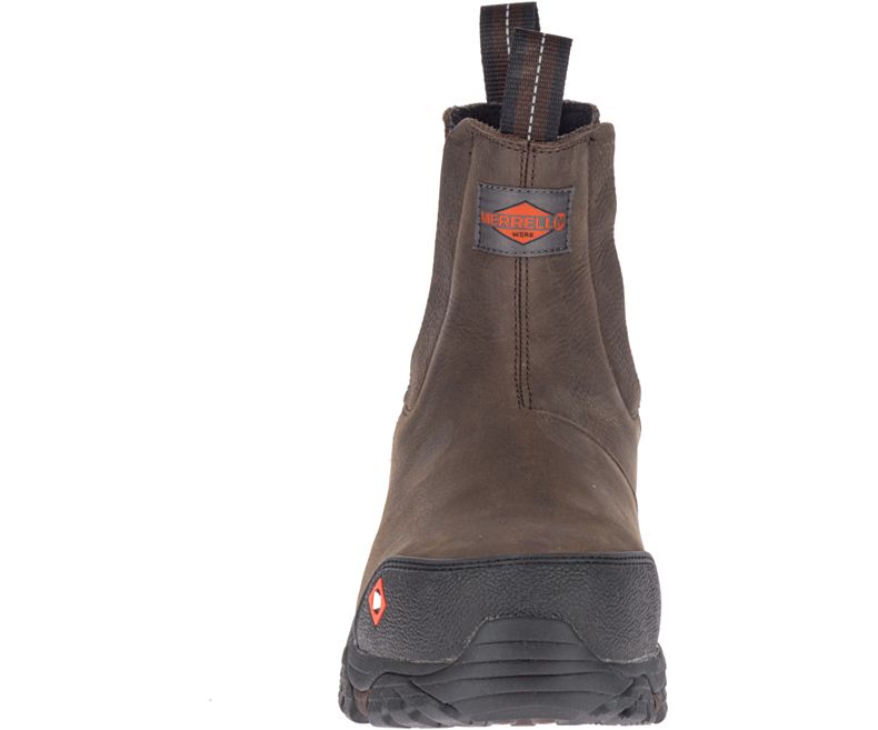 Merrell Moab Rover Pull On Comp Tå Arbeids Boot Arbeidsstøvler Herre Mørke Brune | 35647M-2WD