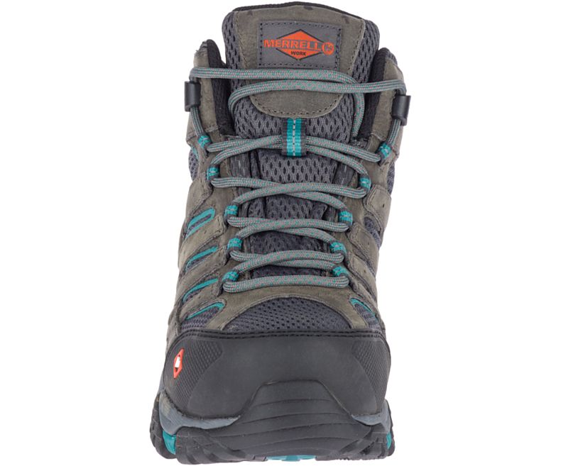 Merrell Moab Vertex Mid Vanntette Comp Tå Arbeids Boot Arbeidsstøvler Dame Olivengrønne Grønn | 38743W-1WO