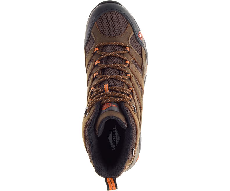 Merrell Moab Vertex Mid Vanntette SR Arbeids Boot Brede Bredde Vanntette Sko Herre Sjokolade | 38745M-2WC