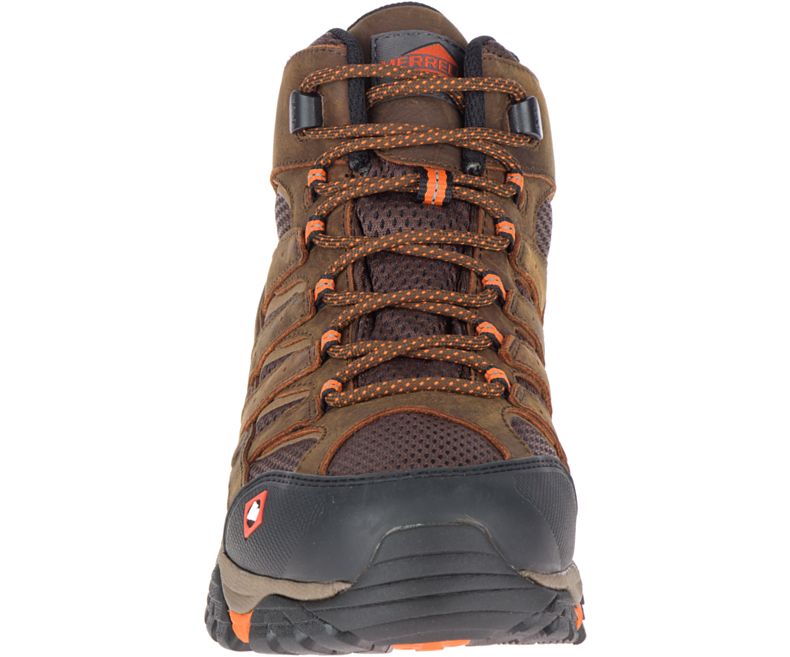 Merrell Moab Vertex Mid Vanntette SR Arbeids Boot Brede Bredde Vanntette Sko Herre Sjokolade | 38745M-2WC