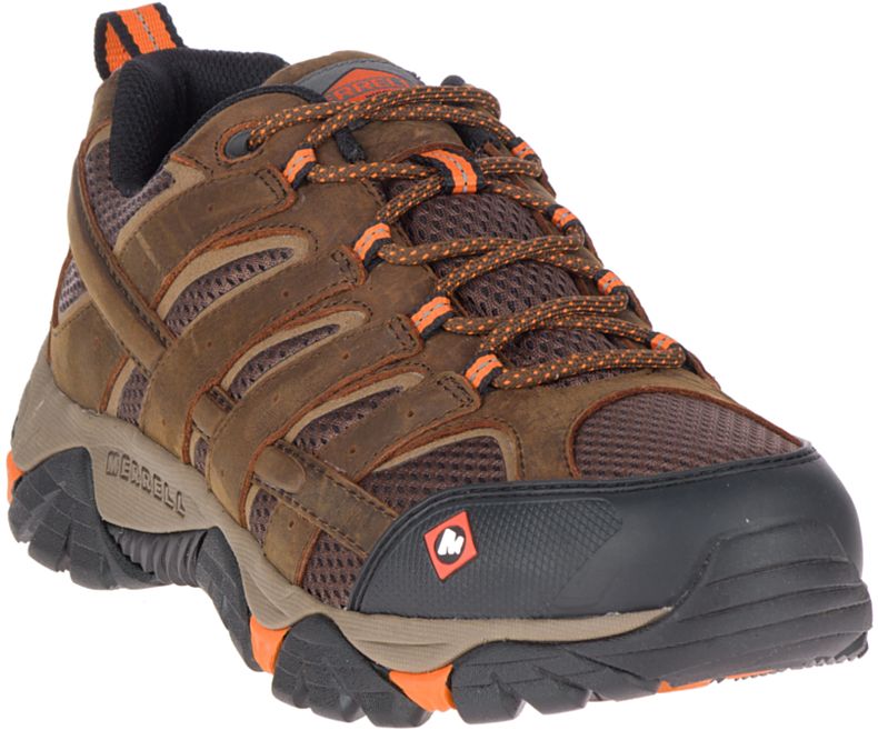 Merrell Moab Vertex Vent SR Arbeids Shoe Brede Bredde Vanntette Sko Herre Sjokolade | 38750M-2WC