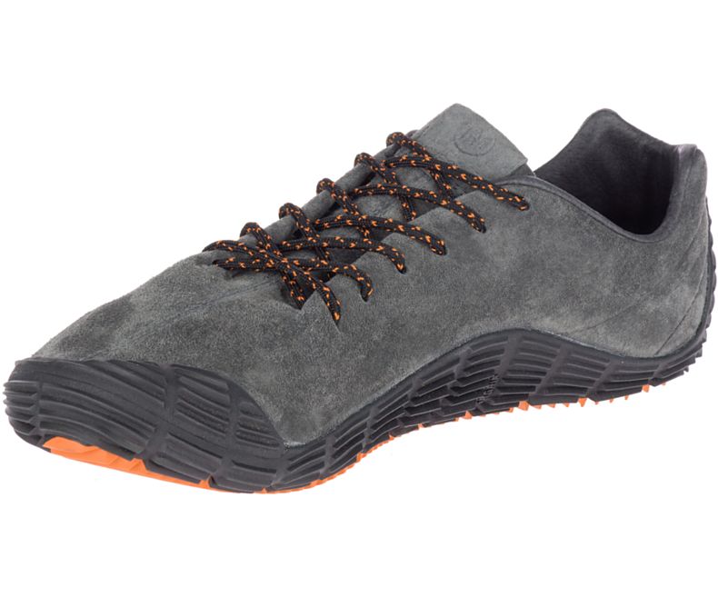 Merrell Move Glove Semsket Skinn Løpesko Herre Mørke Grå Oransje | 41546M-2RD