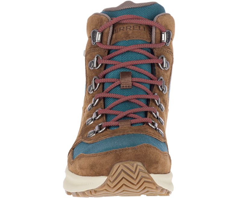 Merrell Ontario 85 Mid Vanntette Gåsko Dame Brune Turkis | 39218W-1WB