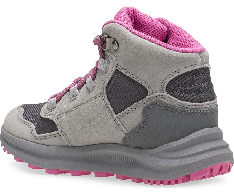 Merrell Ontario 85 Vanntette Støvler Barn Grå Rosa | 40912K-1HA