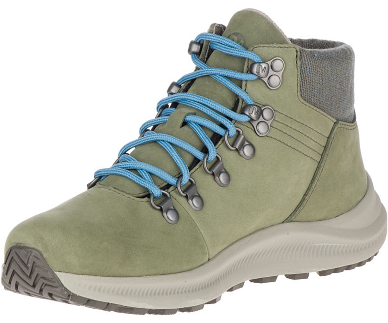 Merrell Ontario Mid Vanntette Gåsko Dame Grønn | 35912W-1WG