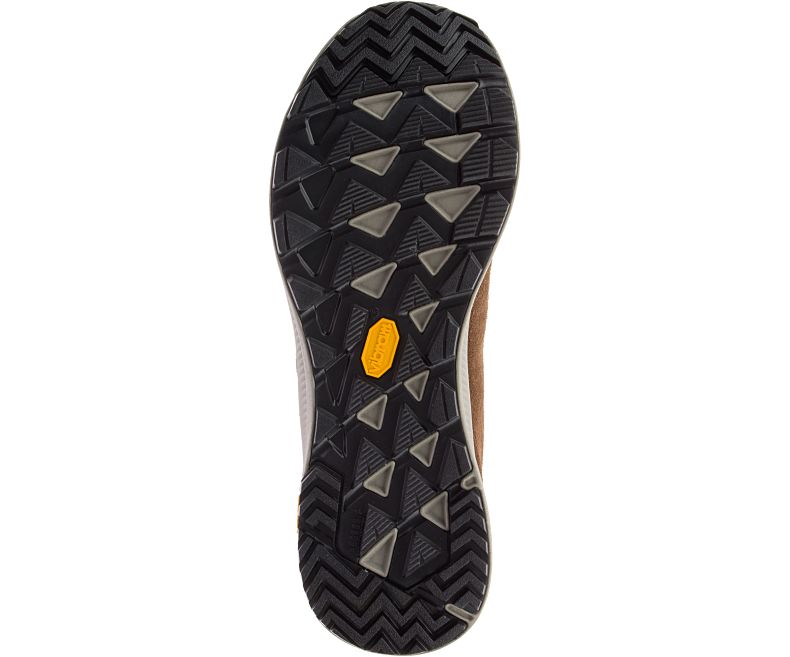 Merrell Ontario Semsket Skinn Fjellsko Herre Brune | 41359M-2HB