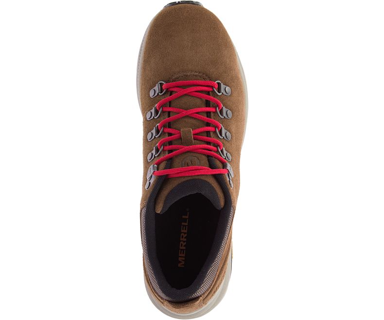 Merrell Ontario Semsket Skinn Fjellsko Herre Brune | 41359M-2HB