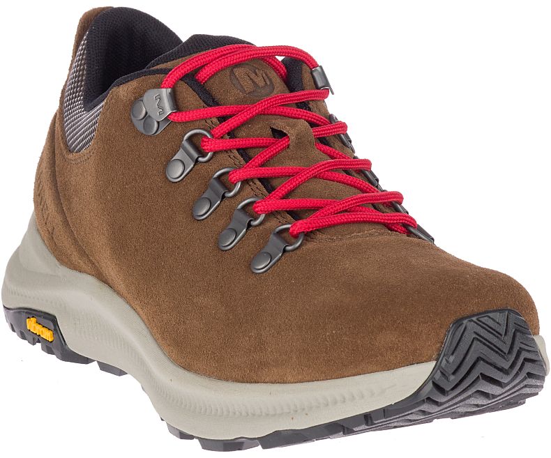 Merrell Ontario Semsket Skinn Fjellsko Herre Brune | 41359M-2HB