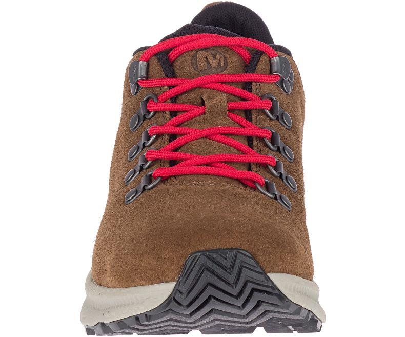 Merrell Ontario Semsket Skinn Fjellsko Herre Brune | 41359M-2HB