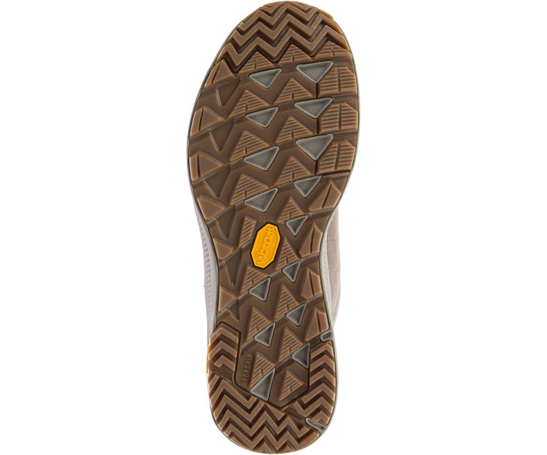 Merrell Ontario Semsket Skinn Mid Gåsko Dame Brune Gul | 40756W-1WA