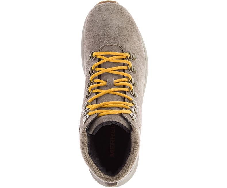 Merrell Ontario Semsket Skinn Mid Gåsko Dame Brune Gul | 40756W-1WA