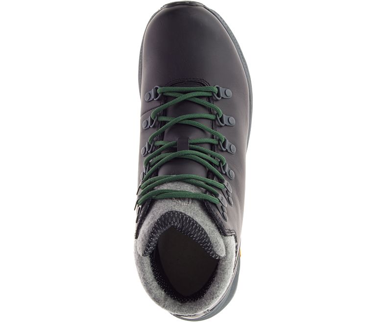 Merrell Ontario Thermo Mid Vanntette Fjellstøvler Herre Svarte Grønn | 41494M-2HA