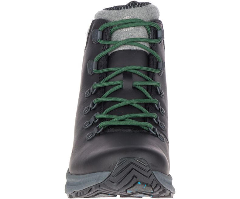 Merrell Ontario Thermo Mid Vanntette Fjellstøvler Herre Svarte Grønn | 41494M-2HA