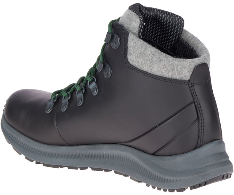 Merrell Ontario Thermo Mid Vanntette Fjellstøvler Herre Svarte Grønn | 41494M-2HA