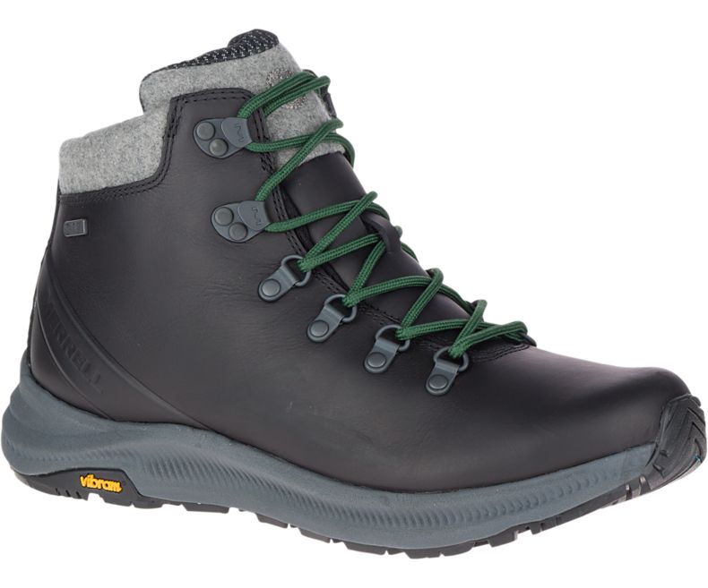 Merrell Ontario Thermo Mid Vanntette Fjellstøvler Herre Svarte Grønn | 41494M-2HA
