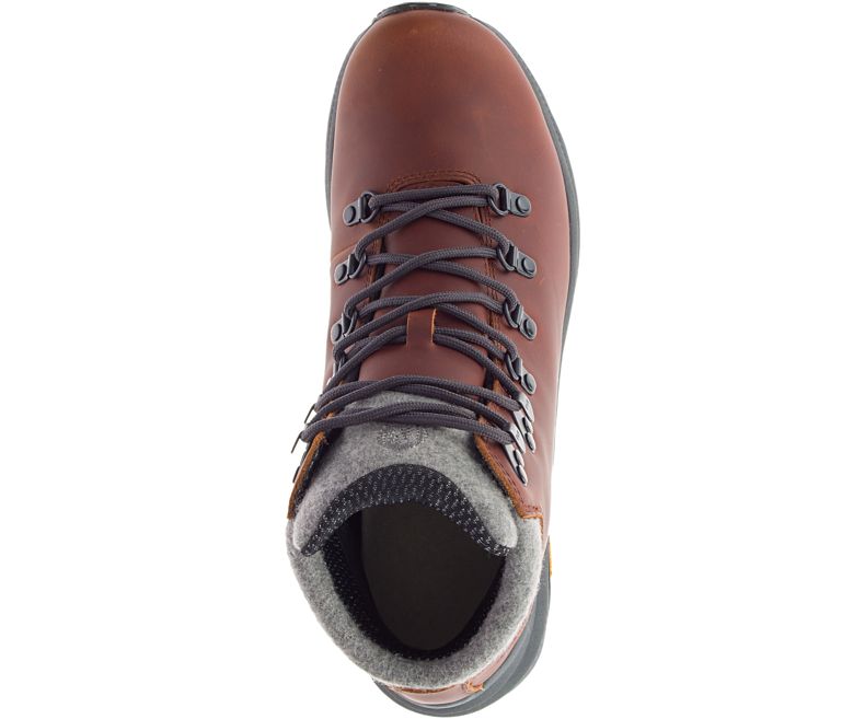 Merrell Ontario Thermo Mid Vanntette Vanntette Sko Herre Brune | 41494M-2WC
