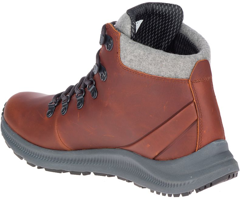 Merrell Ontario Thermo Mid Vanntette Vanntette Sko Herre Brune | 41494M-2WC