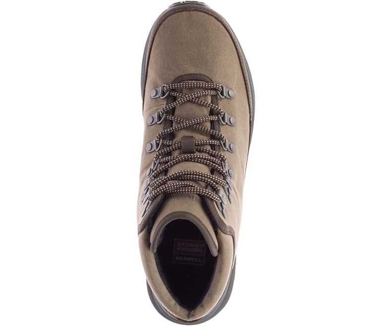 Merrell Ontario X Stormy Kromer Wax Fjellsko Herre Mørke Brune | 40754M-2HD