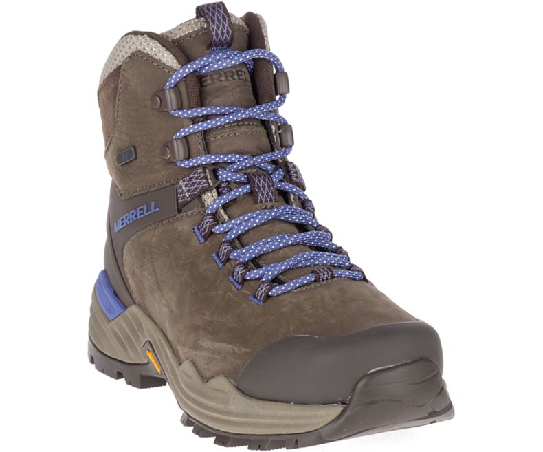 Merrell Phaserbound 2 Høye Vanntette Fjellsko Dame Olivengrønne Lilla | 36276W-1HO