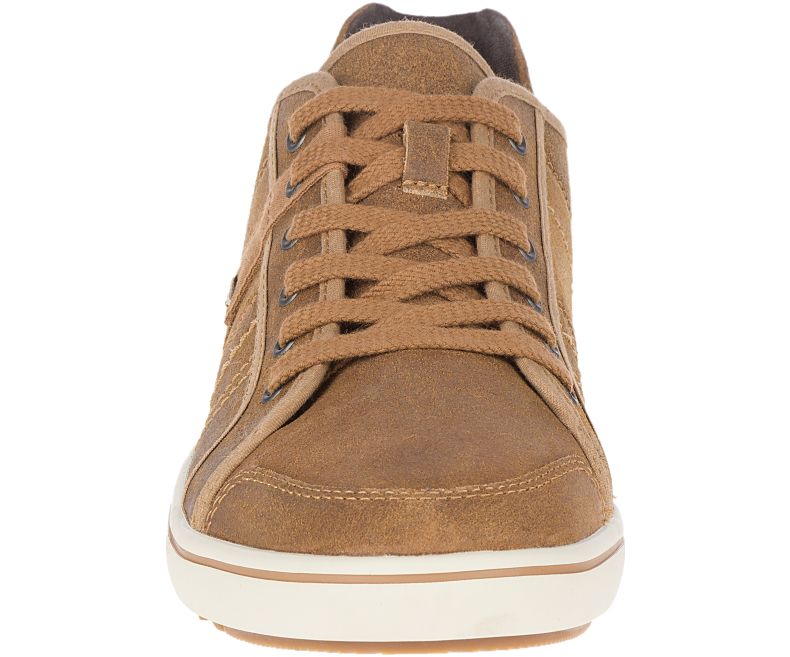 Merrell Primer Lær Joggesko Herre Brune | 39484M-2CN