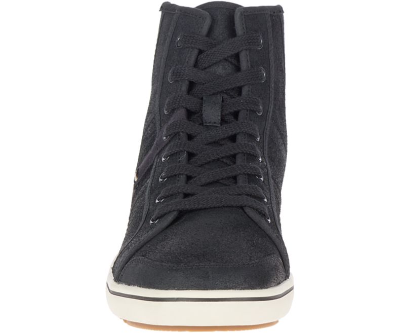 Merrell Primer Mid Lær Joggesko Herre Svarte | 39483M-2SB