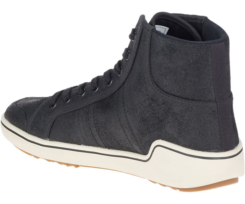Merrell Primer Mid Lær Joggesko Herre Svarte | 39483M-2SB