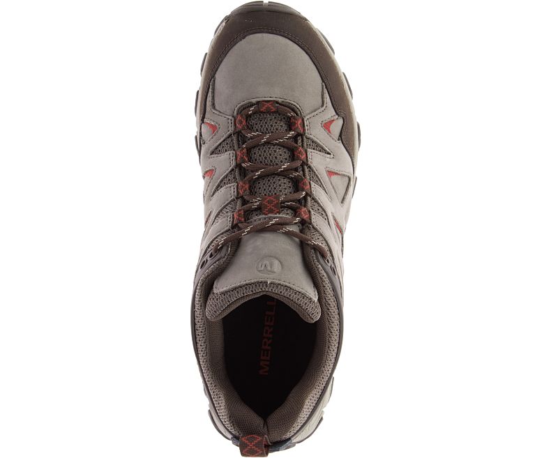 Merrell Pulsate 2 Lær Fjellsko Herre Beige Rød | 36112M-2HB