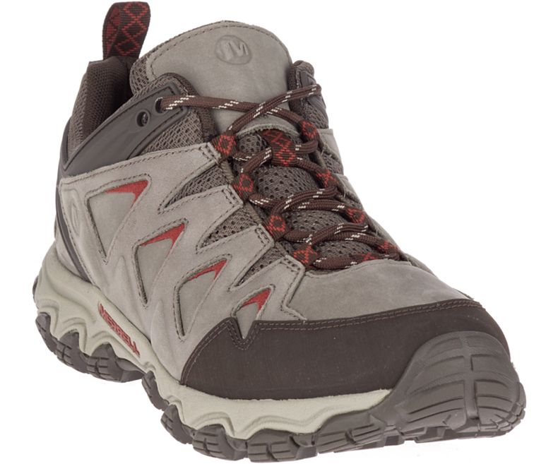 Merrell Pulsate 2 Lær Fjellsko Herre Beige Rød | 36112M-2HB