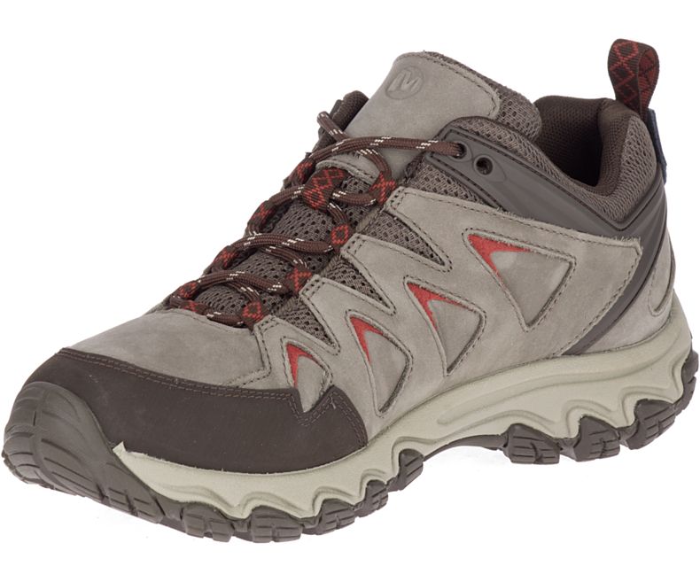 Merrell Pulsate 2 Lær Fjellsko Herre Beige Rød | 36112M-2HB