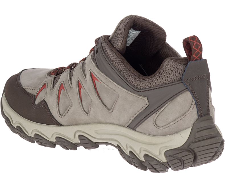 Merrell Pulsate 2 Lær Fjellsko Herre Beige Rød | 36112M-2HB