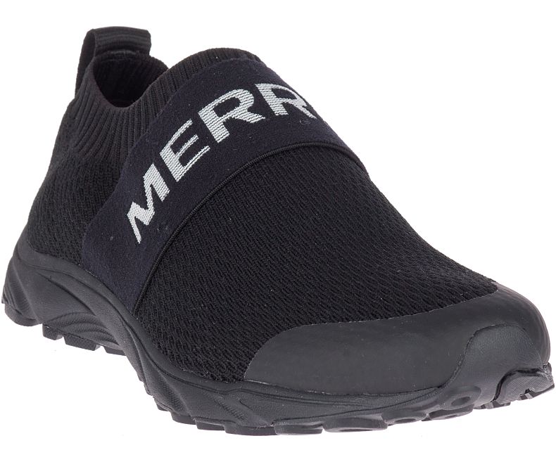 Merrell Riveter Laceless Fritidssko Dame Svarte | 736405W-1CB