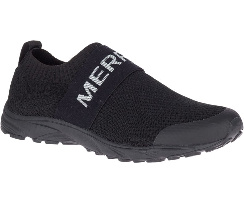 Merrell Riveter Laceless Fritidssko Dame Svarte | 736405W-1CB