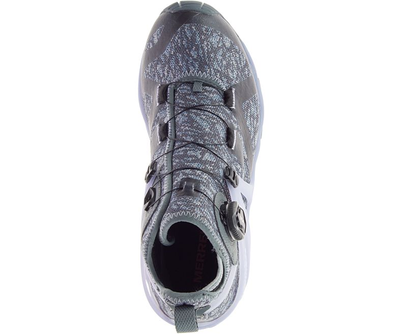 Merrell Rove Mid Knit Fjellsko Dame Grå | 36280W-1HG