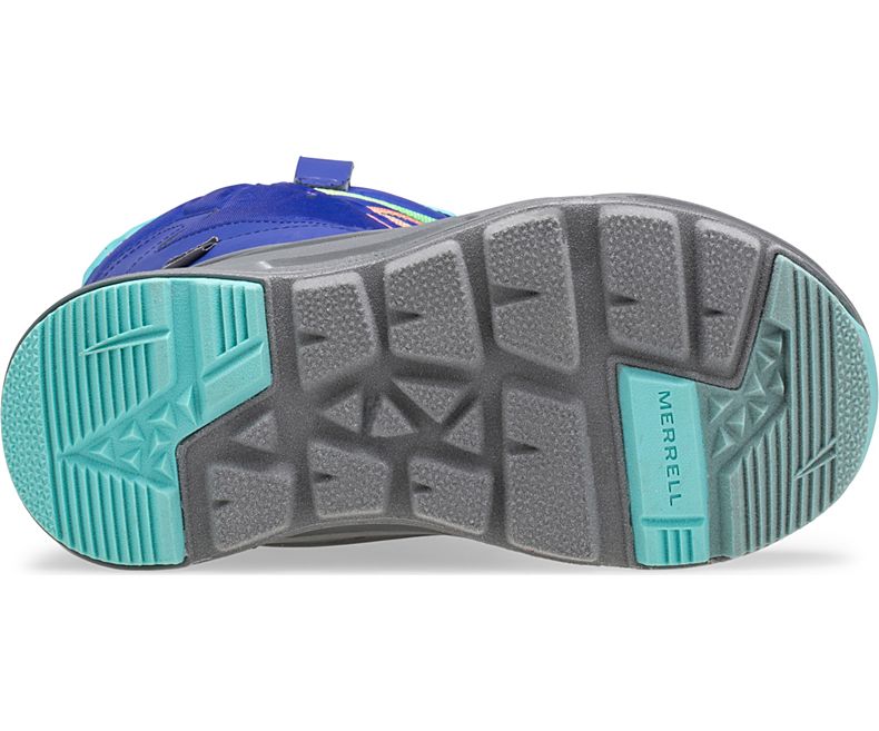 Merrell Snow Quest Lite 2.0 Vanntette Boot Vinterstøvler Barn Grå Blå Turkis | 40920K-1SG