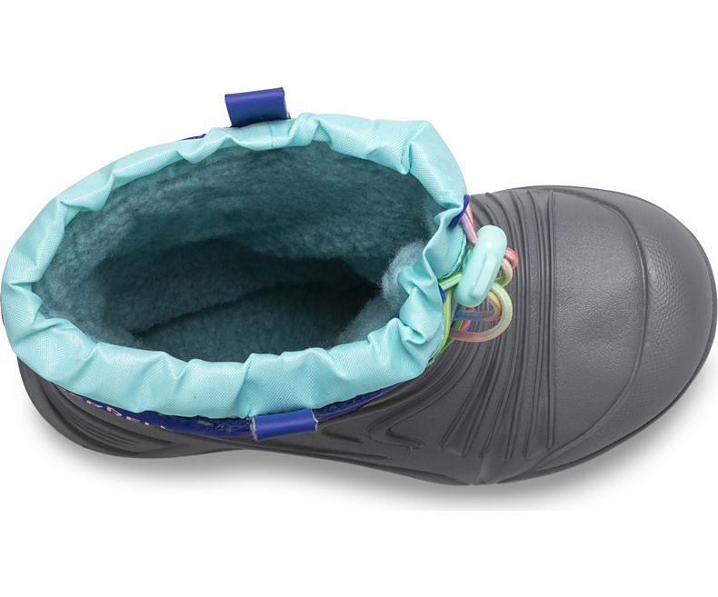 Merrell Snow Quest Lite 2.0 Vanntette Boot Vinterstøvler Barn Grå Blå Turkis | 40920K-1SG