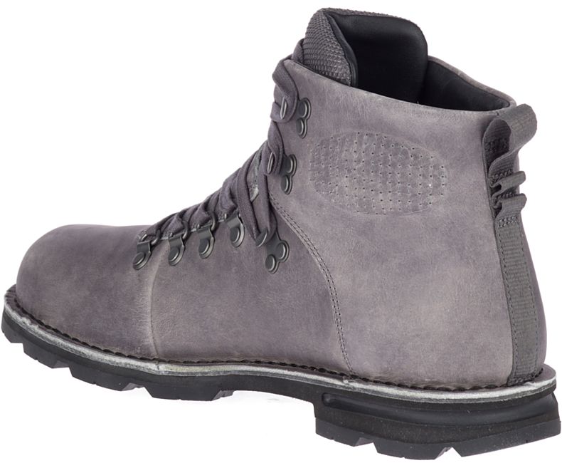 Merrell Sugarbush Braden Mid Lær Vanntette Vanntette Sko Herre Mørke Grå | 38905M-2WA