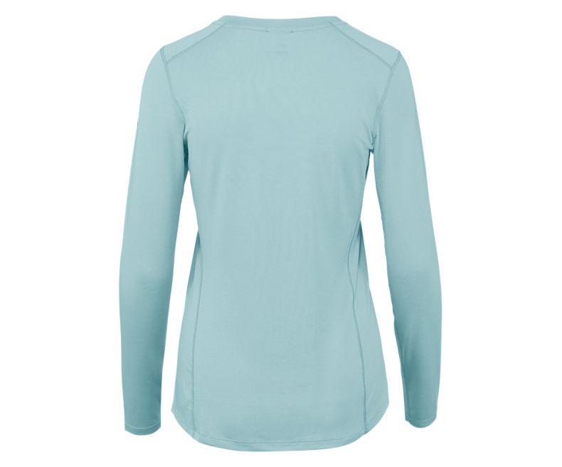 Merrell Tencel® Long Sleeve Tee with drirelease® Fabric Skjorter Med Lange Armer Dame Blå | 41281W-1LA