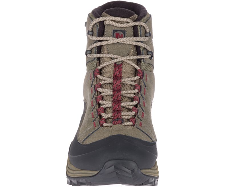 Merrell Thermo Chill Mid Shell Vanntette Vanntette Sko Herre Brune Rød | 35067M-2WA