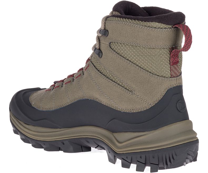Merrell Thermo Chill Mid Shell Vanntette Vanntette Sko Herre Brune Rød | 35067M-2WA