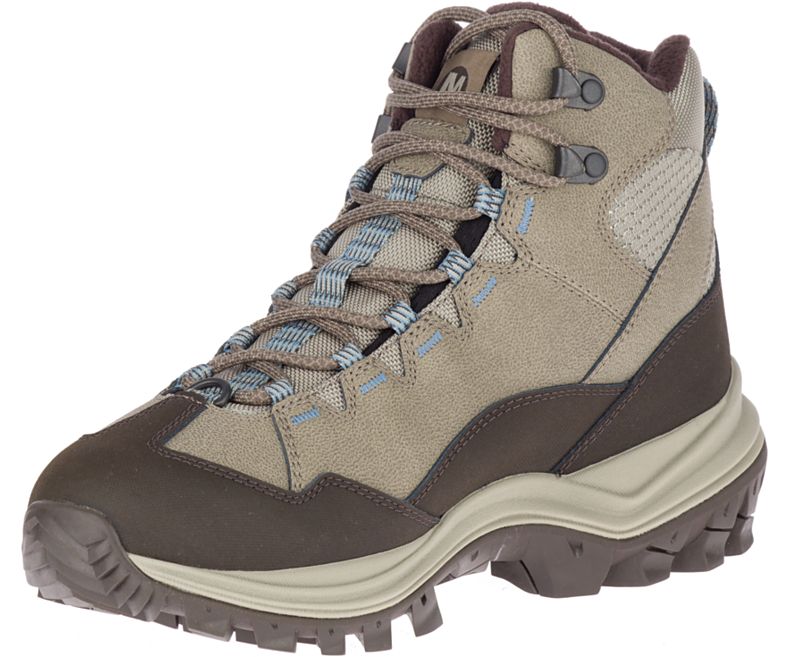 Merrell Thermo Chill Mid Vanntette Vanntette Sko Dame Brune | 32358W-1WA