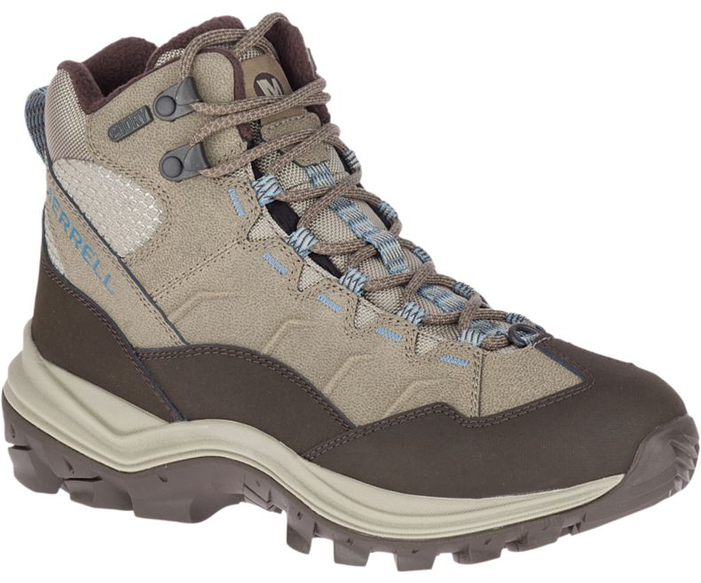 Merrell Thermo Chill Mid Vanntette Vanntette Sko Dame Brune | 32358W-1WA